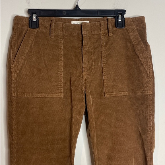 Nili Lotan | Women’s Brown Corduroy Jenna Raw Hem Ankle Pants Size 6 - Picture 2 of 8